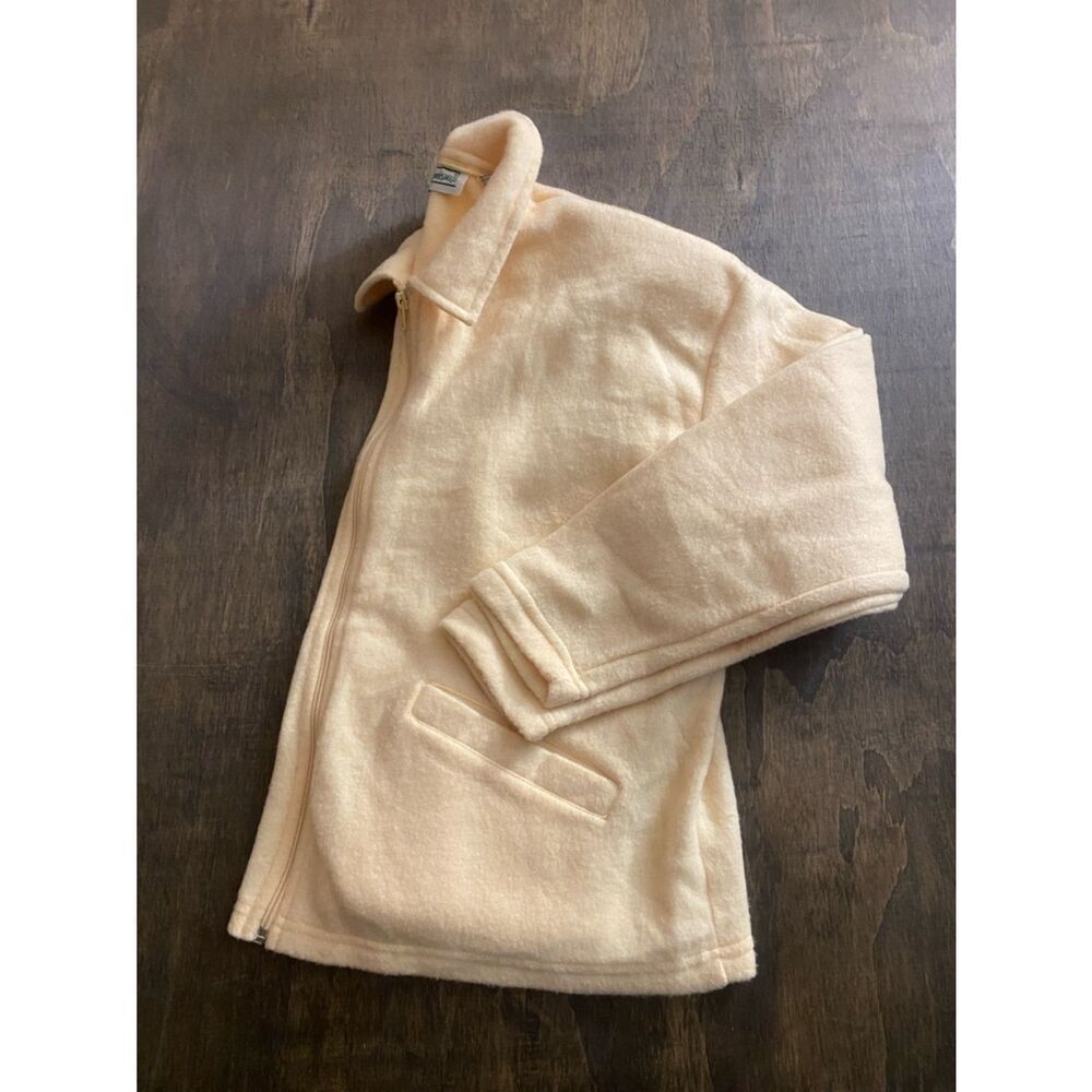 Vintage ShenanigansButter Yellow Zip-Up Fleece Jacket